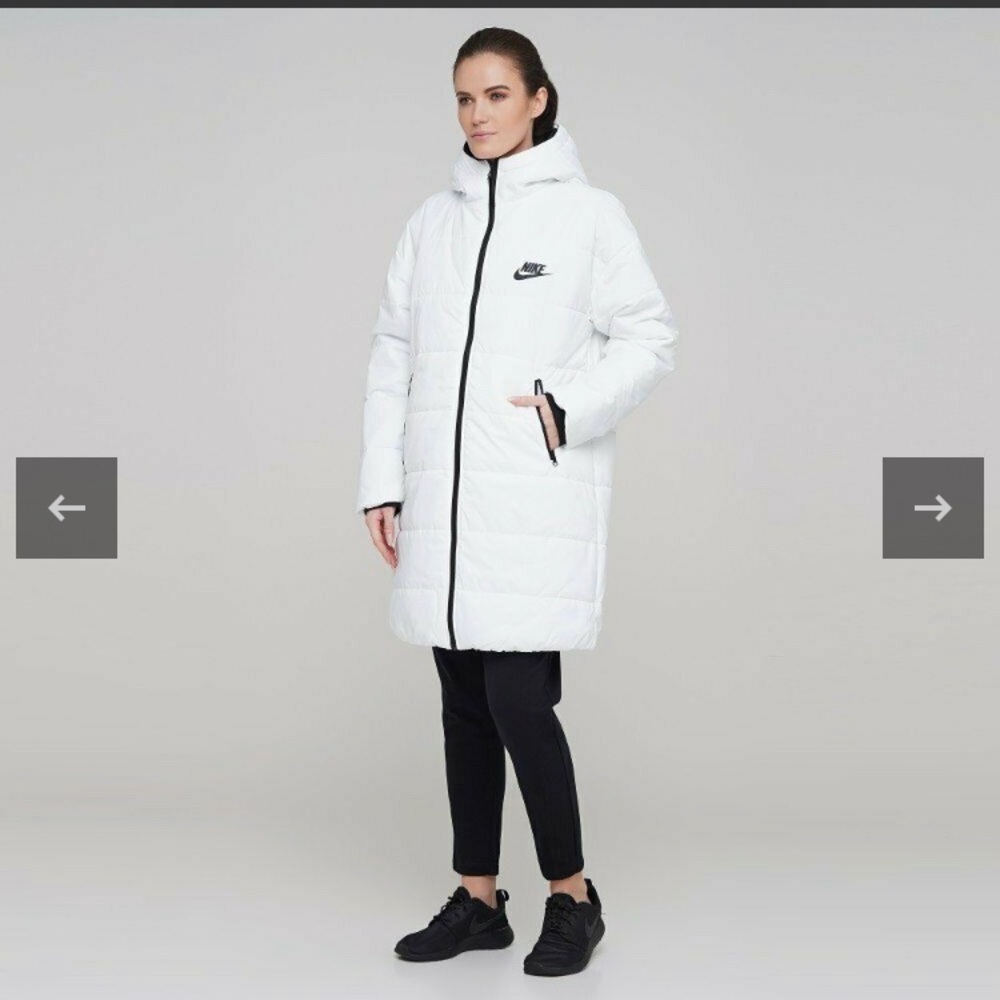 Sz L Nike Women`s Sportswear Synthetic Fill Parka Coat LOOSE FIT